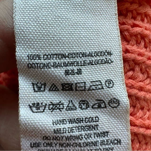 Free People Damsel Bell Sleeve Sweater Coral Sz XS - Picture 13 of 14